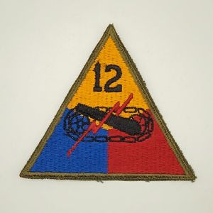 Patch US ww2 12 th Armored -original